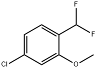 Benzene, 4-chloro-1-(difluoromethyl)-2-methoxy- Structural