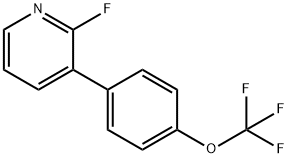 Pyridine, 2-fluoro-3-[4-(trifluoromethoxy)phenyl]- Structural