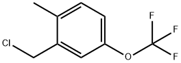 Benzene, 2-(chloromethyl)-1-methyl-4-(trifluoromethoxy)- Structural