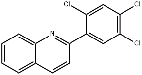 Quinoline, 2-(2,4,5-trichlorophenyl)- Structural