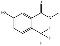 Benzoic acid, 5-hydroxy-2-(trifluoromethyl)-, methyl ester Structural