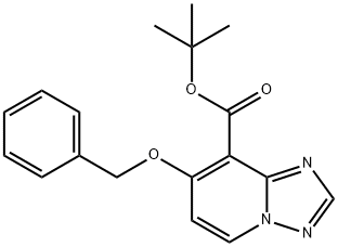 tert-Butyl 7-(benzyloxy)-[1,2,4]triazolo[1,5-a]pyridine-8-carboxylate Structural