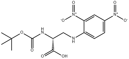 D-Alanine, N-[(1,1-dimethylethoxy)carbonyl]-3-[(2,4-dinitrophenyl)amino]- Structural