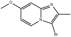 Imidazo[1,2-a]pyridine, 3-bromo-7-methoxy-2-methyl- Structural
