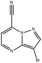 Pyrazolo[1,5-a]pyrimidine-7-carbonitrile, 3-bromo- Structural