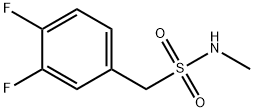 Benzenemethanesulfonamide, 3,4-difluoro-N-methyl- Structural