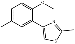 JR-13985, 4-(2-Methoxy-5-methylphenyl)-2-methylthiazole, 97% Structural