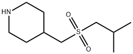 Piperidine, 4-[[(2-methylpropyl)sulfonyl]methyl]- Structural