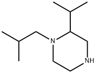 Piperazine, 2-(1-methylethyl)-1-(2-methylpropyl)- Structural