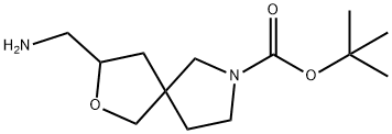 tert-Butyl 3-(aminomethyl)-2-oxa-7-azaspiro[4.4]nonane-7-carboxylate Structural