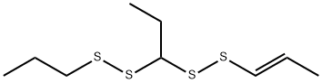 Disulfide, 1-(1-propenyldithio)propyl propyl, (E)- (9CI) Structural