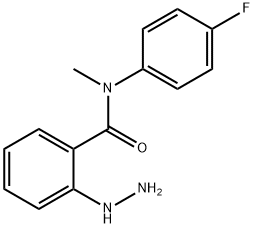Benzamide, N-(4-fluorophenyl)-2-hydrazinyl-N-methyl- Structural