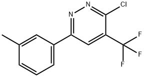 Pyridazine, 3-chloro-6-(3-methylphenyl)-4-(trifluoromethyl)- Structural