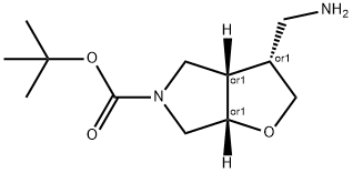 Racemic-(3R,3aS,6aS)-tert-butyl 3-(aminomethyl)tetrahydro-2H-furo[2,3-c]pyrrole-5(3H)-carboxylate Structural