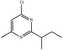Pyrimidine, 4-chloro-6-methyl-2-(1-methylpropyl)- Structural