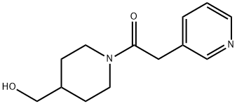 Ethanone, 1-[4-(hydroxymethyl)-1-piperidinyl]-2-(3-pyridinyl)- Structural