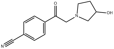 Benzonitrile, 4-[2-(3-hydroxy-1-pyrrolidinyl)acetyl]- Structural