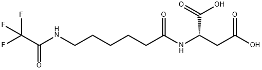 L-Aspartic acid, N-[1-oxo-6-[(2,2,2-trifluoroacetyl)amino]hexyl]- Structural