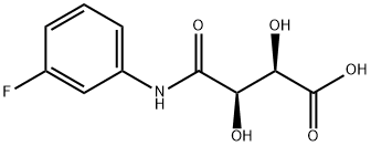 Butanoic acid, 4-[(3-fluorophenyl)amino]-2,3-dihydroxy-4-oxo-, (2R,3R)- Structural
