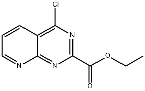 Pyrido[2,3-d]pyrimidine-2-carboxylic acid, 4-chloro-, ethyl ester Structural