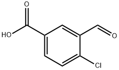 Benzoic acid, 4-chloro-3-formyl- Structural