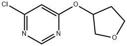 Pyrimidine, 4-chloro-6-[(tetrahydro-3-furanyl)oxy]- Structural