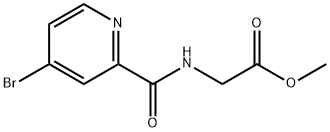 Glycine, N-[(4-bromo-2-pyridinyl)carbonyl]-, methyl ester Structural