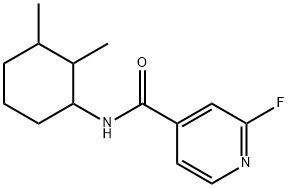 N-(2,3-dimethylcyclohexyl)-2-fluoropyridine-4-carboxamide Structural