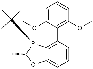 rel-(2S,3S)-3-(tert-Butyl)-4-(2,6-dimethoxyphenyl)-2-methyl-2,3-dihydrobenzo[d][1,3]oxaphosphole Structural