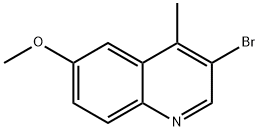Quinoline, 3-bromo-6-methoxy-4-methyl- Structural
