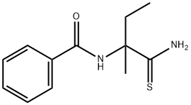 Benzamide, N-[1-(aminothioxomethyl)-1-methylpropyl]- Structural