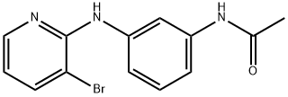 N-{3-[(3-bromopyridin-2-yl)amino]phenyl}acetamide Structural