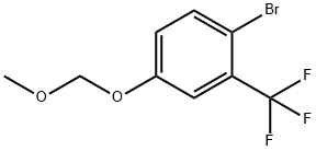 Benzene, 1-bromo-4-(methoxymethoxy)-2-(trifluoromethyl)- Structural