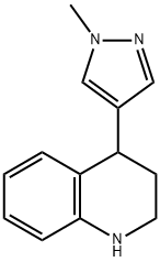 Quinoline, 1,2,3,4-tetrahydro-4-(1-methyl-1H-pyrazol-4-yl)- Structural