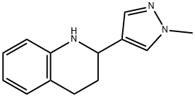Quinoline, 1,2,3,4-tetrahydro-2-(1-methyl-1H-pyrazol-4-yl)- Structural