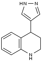 Quinoline, 1,2,3,4-tetrahydro-4-(1H-pyrazol-4-yl)- Structural