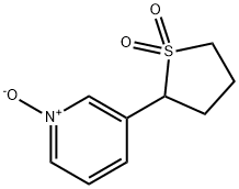 Pyridine, 3-(tetrahydro-1,1-dioxido-2-thienyl)-, 1-oxide Structural