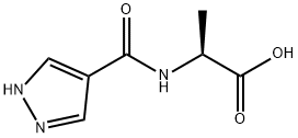 L-Alanine, N-(1H-pyrazol-4-ylcarbonyl)- Structural