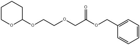 Acetic acid, 2-[2-[(tetrahydro-2H-pyran-2-yl)oxy]ethoxy]-, phenylmethyl ester Structural