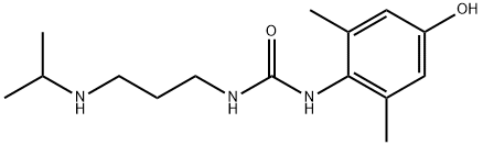 Urea, N-(4-hydroxy-2,6-dimethylphenyl)-N'-[3-[(1-methylethyl)amino]propyl]- Structural