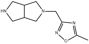 Pyrrolo[3,4-c]pyrrole, octahydro-2-[(5-methyl-1,2,4-oxadiazol-3-yl)methyl]- Structural