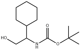 Carbamic acid, N-(1-cyclohexyl-2-hydroxyethyl)-, 1,1-dimethylethyl ester Structural