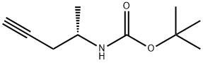 Carbamic acid, N-[(1S)-1-methyl-3-butyn-1-yl]-, 1,1-dimethylethyl ester Structural