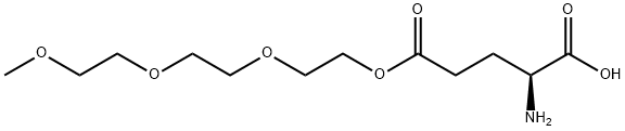 L-Glutamic acid, 5-[2-[2-(2-methoxyethoxy)ethoxy]ethyl] ester Structural