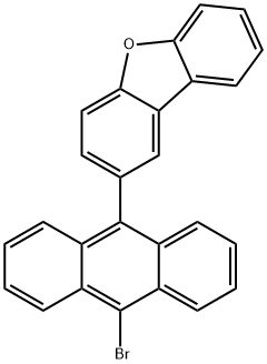 Dibenzofuran, 2-(10-bromo-9-anthracenyl)- Structural