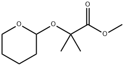 Propanoic acid, 2-methyl-2-[(tetrahydro-2H-pyran-2-yl)oxy]-, methyl ester Structural