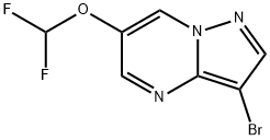 Pyrazolo[1,5-a]pyrimidine, 3-bromo-6-(difluoromethoxy)- Structural
