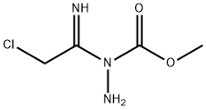 Ethanimidic acid, 2-chloro-N-(methoxycarbonyl)-, hydrazide Structural