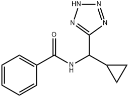Benzamide, N-(cyclopropyl-2H-tetrazol-5-ylmethyl)- Structural