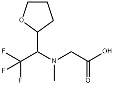 Glycine, N-methyl-N-[2,2,2-trifluoro-1-(tetrahydro-2-furanyl)ethyl]- Structural